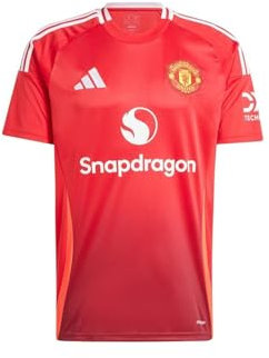 adidas Mens Manchester United Home Shirt 2024 2025 Adults Red L