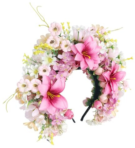 Zarte Lilien Haarschmuck, handgefertigt, Blumen-Haarschmuck, Accessoire mit mehreren Farben, für Partyzubehör