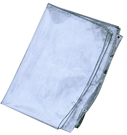 Bâche transparente robuste - 4 x 7 m - Avec œillets renforcés - Pour camping en plein air et protection des plantes - 4 x 7 m