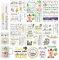HOWAF 6 Bögen Kerzentattoos Silvester, Kerzentatoo Silvester Kerzen Tattoo Silvester, Frohes neues Jahr Kerzen Tattoofolie für Neujahr Happy New Year Deko, Silvester Deko 2025, für Kerzen/Keramik
