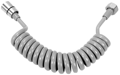 Manguera Ducha de Resorte, Manguera Ducha, Manguera de Ducha de Primavera Flexible, Manguera de Ducha Telescópica, Manguera de Ducha Espiral, para Ducha de Mano, Inodoro Grifo, Bidet, Baño, Gris