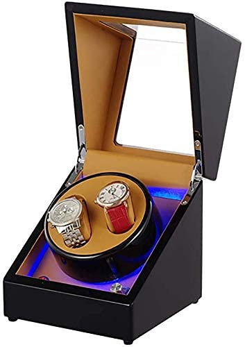 QUEAWOQ Scatola per Orologi Scatola Porta Orologi Scatola Porta Orologi Automatica in Legno, Scatola Porta Orologi Girevole in Legno con Luce a LED, Regalo per Uomini e Donne Octopus Feet