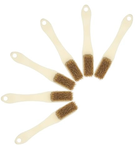 Beaupretty 6pcs Mini Wire Brush Crevice Scrubber for Dish Wash Bowl Crevice Pool Table Air Vent Compact Portable