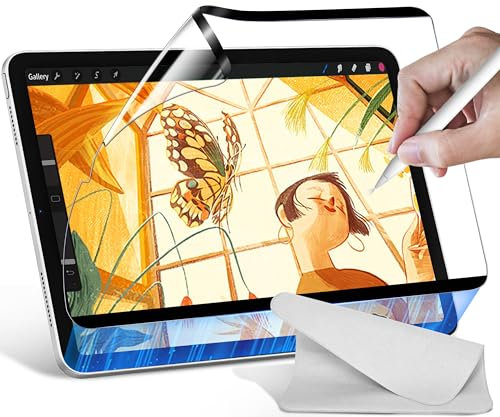 manlian Magnetischer Papier Schutzfolie für iPad Pro 11 Zoll (2018-2022) und iPad air 4/air 5 10.9 Zoll, wie auf Papier Schreiben/Zeichnen, Abnehmbar und wiederverwendbar, Papier Displayschutz.