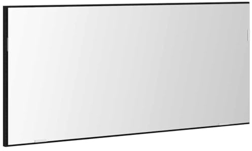 vidaXL Spiegel Schwarz Eichen-Optik 80 x 37 cm | Elegantes Schwarz Eichenfinish ergänzt jede moderne Einrichtung, Platzsparendes Design ideal für kleinere Räume,