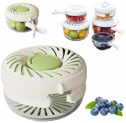 Multipurpose Drain Basket with Lid, 2 in 1 Draining and Preservation Basket, Fruit And Vegetable Washing Bowl with Strainer, Collapsible Handle Berry and Vegetables Washing Bowl For Kitchen