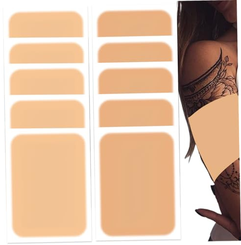 Tattoo-Abdeckungspflaster, 10 Stück, wasserdichtes Tattoo-Abdeckungsband, 2 Farben, atmungsaktiver Concealer-Aufkleber, ultradünne Haut, unsichtbar für Narben und Muttermale, Stil 2...