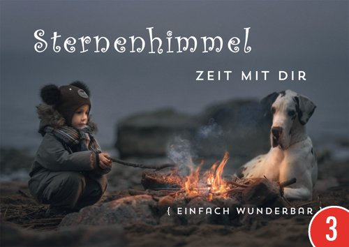 3er-Pack: Postkarte A6 +++ LUSTIG von modern times +++ STERNENHIMMEL +++ BK.EDITION 2017