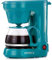 Holstein Housewares - 5 Cup Drip Coffee Maker - Convenient and User Friendly with Permanent Filter, Borosilicate Glass Carafe, Water Level Indicator, Auto Pause/Serve and Keep Warm Functions, Teal