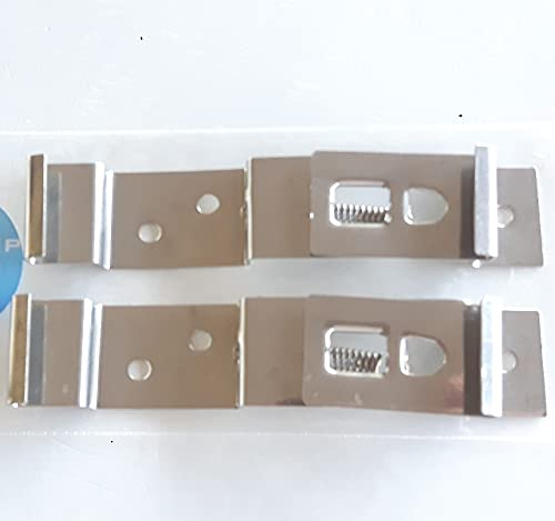 ShieldUp 2 x Trailer Number Plate Holders | Quick Release Spring Loaded | Stainless Steel Clips