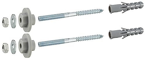 2 viti di fissaggio per lavabo, 8x110 mm, con rondelle regolabili - Tassello 12x60 mm NOYON & THIEBAULT