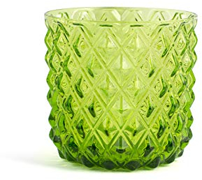 H&H Murano Set 6 Bicchieri, Vetro, Verde, cl30