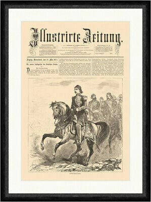 Kunstdruck Sultan Abdul Hamid Sultan Osmanisches Reich Ross Reiter Pferd Faksimile_E 12023
