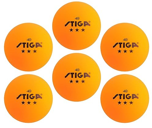 STIGA Tournament-Quality 3-Star Ping Pong Balls – Official Size and 40mm Weight – Ultimate Durability and High-Performance Table Tennis Balls - for Indoor/Outdoor Ping Pong Tables