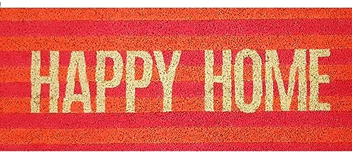 Gift Company [W] Fussmatte, Happy Home, Neon, Mehrfarbig, 30x75cm