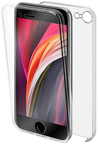 iPEAK Case Compatible For iPhone SE 2022, 2020, 7, 8 - Transparent Full Body Crystal Clear 360 Degree Protective Phone Cover (Clear)