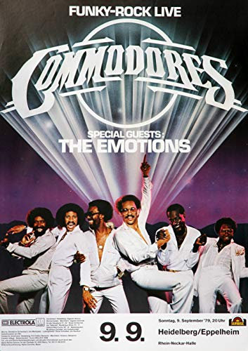 Premium Poster/Plakat | DIN A1 | Wanddeko | Live Konzert Veranstaltung » Commodores - Funky Rock Live, Heidelberg 1979 «