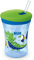 NUK Tasse d’apprentissage Action Cup avec effet caméléon | À partir de 12 mois | Change de couleur | Paille souple et capuchon à visser | Anti fuite | Sans BPA | 230 ml |bleu