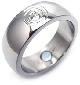 Feng Shui Energy Fortune Glücksring zur Förderung von ERFOLG und REICHTUM mit Neodym Magnet Energiespirale Magnetring Magnetschmuck 4you # 2122 (23)