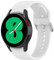 Wownadu 20mm Cinturini Compatibile per Samsung Galaxy Watch 6/5 / 4 (40mm 44mm), Galaxy Watch 3 41mm, Galaxy Watch 4 Classic (42mm 46mm) Cinturino Bianco Silicone Regolabile Donna Uomo