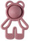 Nattou Beißring aus Silikon Pop-it, Kleiner Bär als Greifling und Beißtier, BPA-frei, Ca.11 cm, Silicon, Rosa