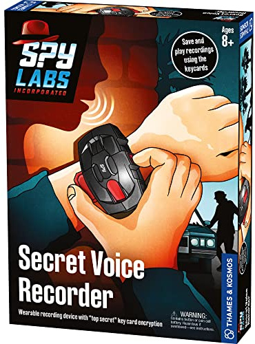 Spy Labs Inc : enregistreur vocal numérique par Thames & Kosmos | Enregistreur audio portable | Gadget essentiel de The Detective Gear Experts pour les enquêteurs des enfants