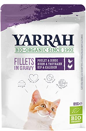 Katzen Bio Pouch Filets mit Truthahn in soße