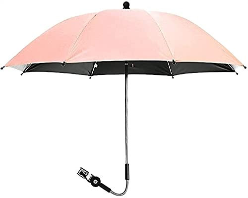 Sombrilla Universal for Cochecito, Parasol for Cochecito y Cochecito Anti UV 50+, Diámetro 75/85cm, Sombrilla Universal con Abrazadera Ajustable y Brazo Flexible for Cochecito y Cochecito ( Color : Pi