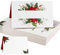 50 Stück Weihnachten Tischkarten 85x55 mm Weihnachtsstern Tischdekoration Namenskarten zum selbst Beschriften Namensschild Platzkarten für Geburtstag Silvester Neujahr Feier