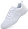 SECHRITE Cheerleading Cheer Schuhe Damen Mädchen Tanz Turnschuhe Dance Sneaker Weiß Jazz Tanzschuhe Yoga Training Aerobic Schnürschuhe Weiß 28 EU