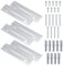 DEANKEJI Z-Clip Ganci per Quadri Pesanti, 6 Pezzi Ganci per Specchio a Muro, Ganci per Quadri Muro, con Viti e Ancore, per Specchi e Quadri Cornici Artistiche