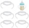 5 Stück Babyflaschen Griffe Zubehör, Leichtgewicht Flaschengriff Einfacher Griff Babyflasche Kunststoffgriff, Baby Fütterung Flaschengriff-Halter für philips avent Flaschen