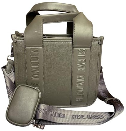 Steve Madden Damen Bwebber E Satchel & Crossbody Bag, Oliv/Blatt für mich (Leaf It to Me), Small