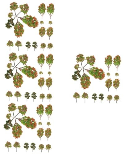 DIYEAH 4 Juegos De Árboles para Dioramas Miniaturas Paisajes Decoración De Escritorio 18 Unidades