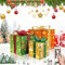 Robofun 3er Set LED Geschenkbox Weihnachten, LED Deko Geschenkbox mit Timer, 8 Blitzmodus und Fernbedienung, Weihnachtsdeko Geschenkboxen für Tannenbaum-Rot Grün Gelb