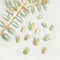 72Pcs Cat Eye Nail Tips Chrome Effect Short Oval Fake Nails Green Holographic Laser Acrylic Gel Nails Press on False Nail for Women and Girls