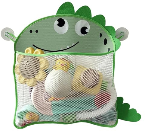 Dranng Rangement de de bain, sacs en maille filet pour de baignoire, de salle de bain de dessin animé, sacs mignons avec ventouse pour les jeux des
