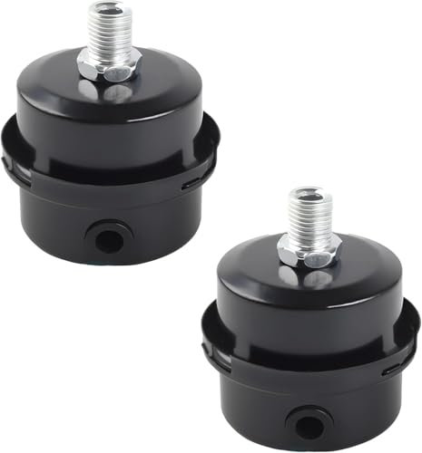Lot de 2 filtres silencieux de compresseur 3/8 pour compresseur d'air, 16 mm, en métal, pour filtre à air compresseur d'air, filetage