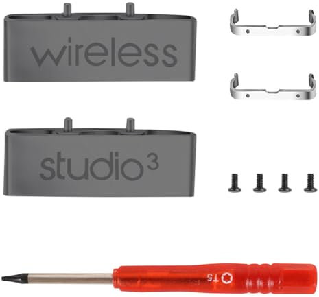 Studio 3 Replacement Hinge Parts as Same as OEM A1914 Repair Kit Durable Accessories Compatible with Beats by Dre Studio3 (A1914) and Studio Pro (A2924) Wireless Headphones (Gray)