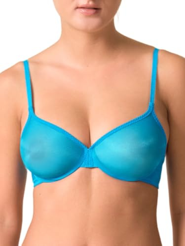 Gossard Glossies Non Padded Moulded Sheer Bra Atomic Blue 38B