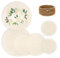JIEYAO 6 Stück Korbboden Aus Holz, Gehäkelter Taschenboden Holzboden zum Häkeln Häkelkorb Holz Rund Naturholzkorbboden Set Crochet Basket Holzbasis für DIY Korb Webbedarf Handtasche 10cm/15cm/20cm