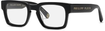 PHILIPP PLEIN Brille für Herren, schwarz (Shiny Black), 51