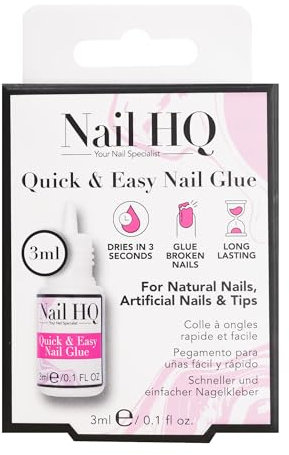 Nail HQ Quick & Easy Nail Glue – 3ml