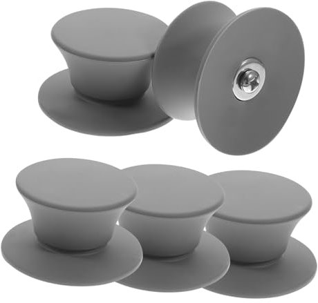 Mobestech 5 Piezas Olla de Silicona Resistente Calor Repuestos para Cacerolas y Sartenes de Instalar y Ergonómico