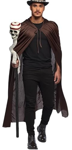Struts Halloween Deluxe Voodoo Cane Large Skull Staff Prop 150cm