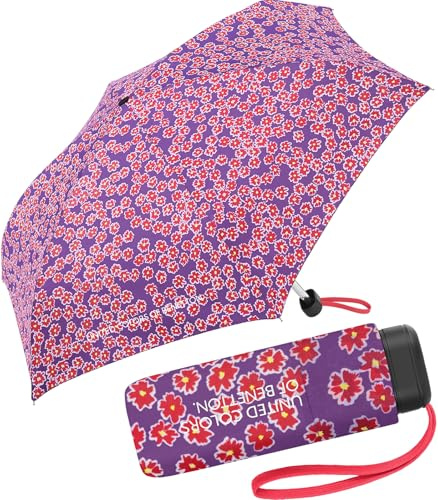 Benetton Taschenschirm Ultra Mini Flat Wild Blooms - pink