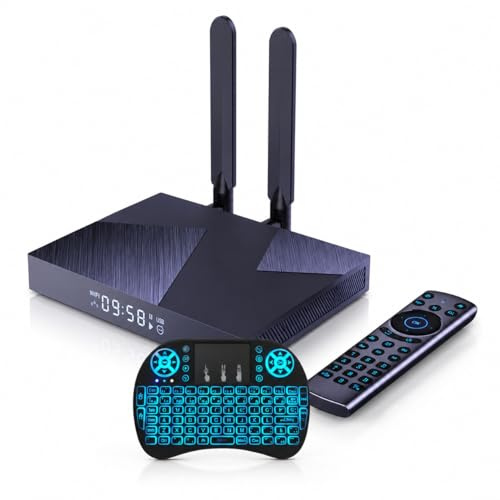 Android TV Box, RK3588 Octa-Core, 8 GB RAM, 64 GB ROM, WiFi 6, Bluetooth 5.0, streaming 8K/4K, USB 3.0, lettore multimediale intelligente per l'intrattenimento domestico