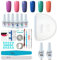 Gel Nail Polish Starter Kit, Speed Curing 48W Professional LED lamp Base Top Coat Set & 6 Colours, Manicure Tools Popular Nail Art Designs by Vishine #13