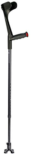 Ossenberg KLASSIKER aus Carbon in schwarz mit Ergo Softgriff inkl. SAFETY FOOT als Paar