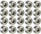sourcing map 20Stk Rillenkugellager 684ZZ Doppelt abgeschirmt 4 x 9 x 4mm Kohlenstoffstahl